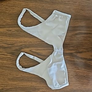 Chelsea & Violet Inner Beauty Texture Ruched Front Bralette Swim Top